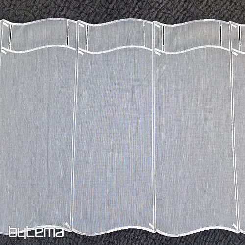 Modern woven Curtain 11101 white