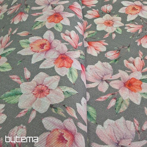Decorative fabric CESIRA flowers