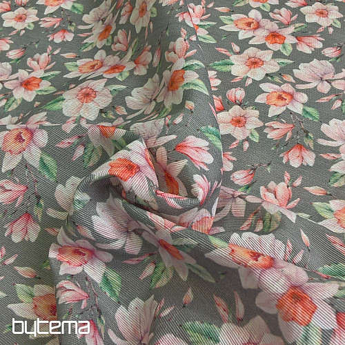 Decorative fabric CESIRA flowers