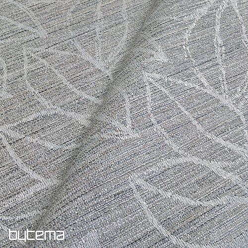 Decorative fabric FLORENTI leaves light grey