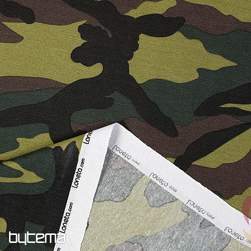 Decorative fabric CAMUFLAJE green